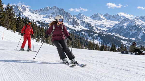 Cela peut surprendre : le ski est plus facile que le snowboard